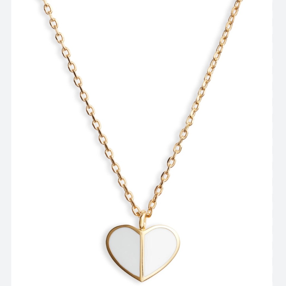 NWT Kate Spade Gold Heart Necklace for Kids